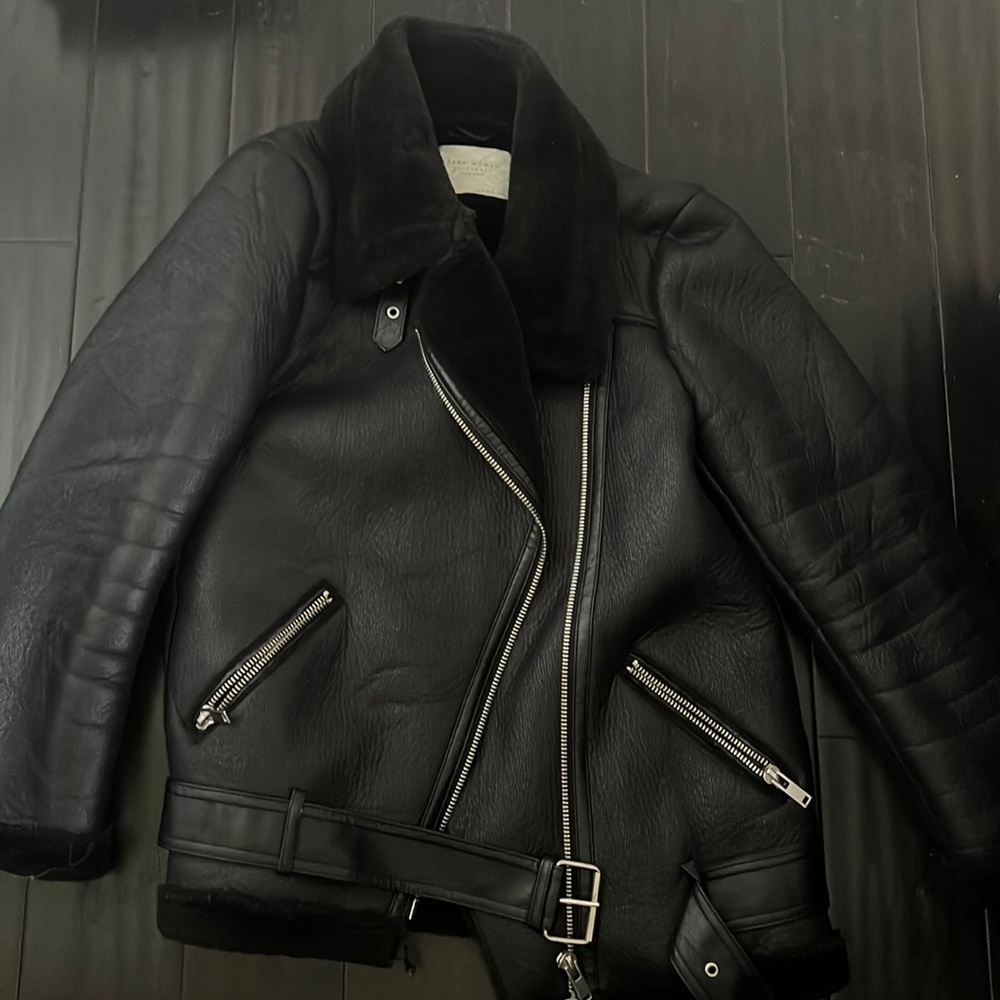 Zara Fur Bomber Jacket